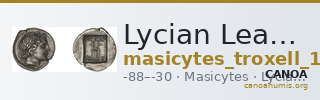 Lycian League Masicytes Troxell 1982 4.91 — CANOA