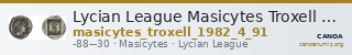 Lycian League Masicytes Troxell 1982 4.91 — CANOA