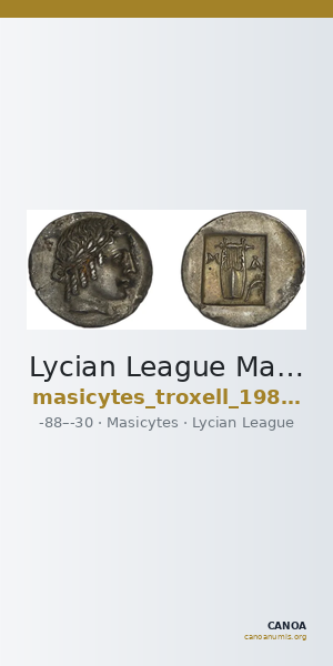 Lycian League Masicytes Troxell 1982 4.92 — CANOA