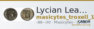 Lycian League Masicytes Troxell 1982 4.92 — CANOA
