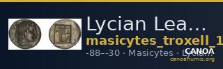 Lycian League Masicytes Troxell 1982 4.92 — CANOA