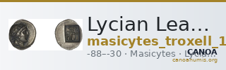 Lycian League Masicytes Troxell 1982 4.97 — CANOA