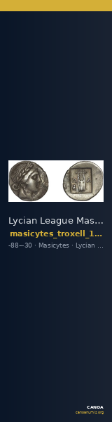 Lycian League Masicytes Troxell 1982 4.98 — CANOA