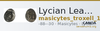 Lycian League Masicytes Troxell 1982 4.99 — CANOA