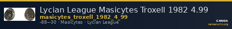 Lycian League Masicytes Troxell 1982 4.99 — CANOA