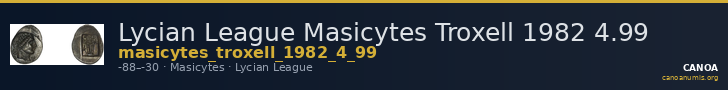 Lycian League Masicytes Troxell 1982 4.99 — CANOA