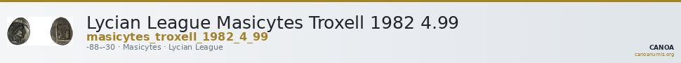 Lycian League Masicytes Troxell 1982 4.99 — CANOA