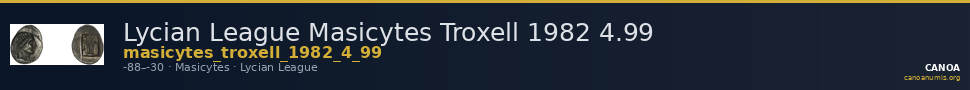 Lycian League Masicytes Troxell 1982 4.99 — CANOA