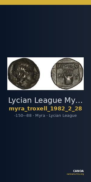 Lycian League Myra Troxell 1982 2.28 — CANOA