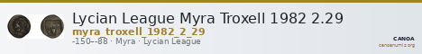 Lycian League Myra Troxell 1982 2.29 — CANOA