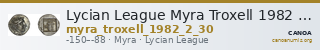 Lycian League Myra Troxell 1982 2.30 — CANOA
