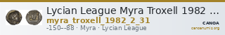 Lycian League Myra Troxell 1982 2.31 — CANOA