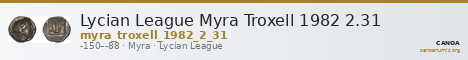Lycian League Myra Troxell 1982 2.31 — CANOA