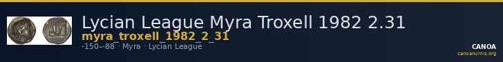 Lycian League Myra Troxell 1982 2.31 — CANOA