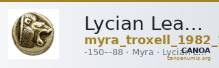 Lycian League Myra Troxell 1982 2.32 — CANOA