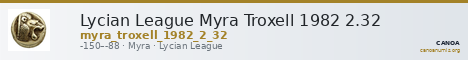 Lycian League Myra Troxell 1982 2.32 — CANOA