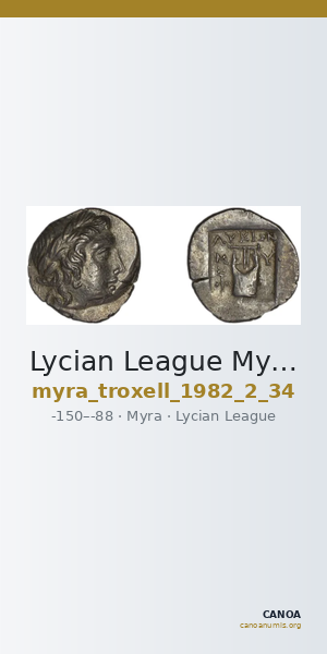 Lycian League Myra Troxell 1982 2.34 — CANOA