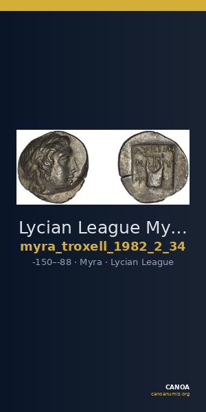 Lycian League Myra Troxell 1982 2.34 — CANOA