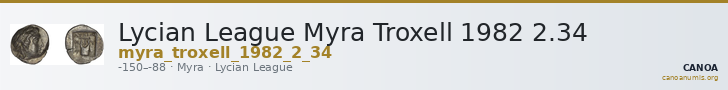 Lycian League Myra Troxell 1982 2.34 — CANOA