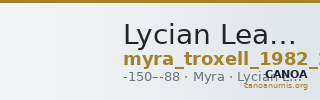 Lycian League Myra Troxell 1982 2.35 — CANOA