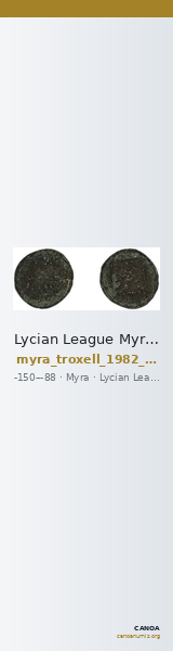 Lycian League Myra Troxell 1982 3.79 — CANOA