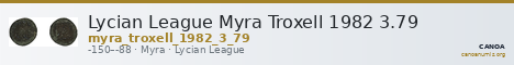 Lycian League Myra Troxell 1982 3.79 — CANOA