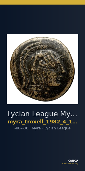 Lycian League Myra Troxell 1982 4.101 — CANOA