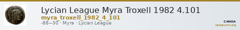 Lycian League Myra Troxell 1982 4.101 — CANOA