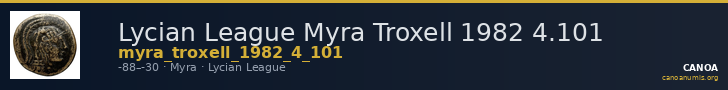 Lycian League Myra Troxell 1982 4.101 — CANOA