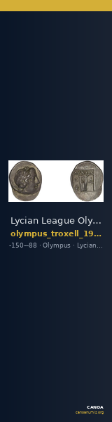 Lycian League Olympus in Lycia Troxell 1982 2.41 — CANOA