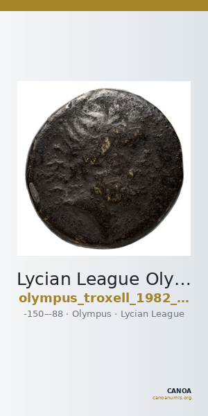 Lycian League Olympus in Lycia Troxell 1982 2.51 — CANOA