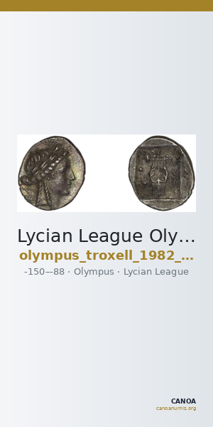 Lycian League Olympus in Lycia Troxell 1982 2.52 — CANOA