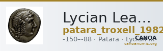 Lycian League Patara Troxell 1982 2.14 — CANOA