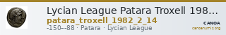 Lycian League Patara Troxell 1982 2.14 — CANOA