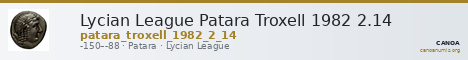 Lycian League Patara Troxell 1982 2.14 — CANOA