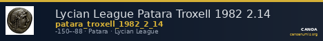 Lycian League Patara Troxell 1982 2.14 — CANOA