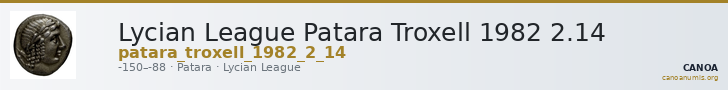 Lycian League Patara Troxell 1982 2.14 — CANOA
