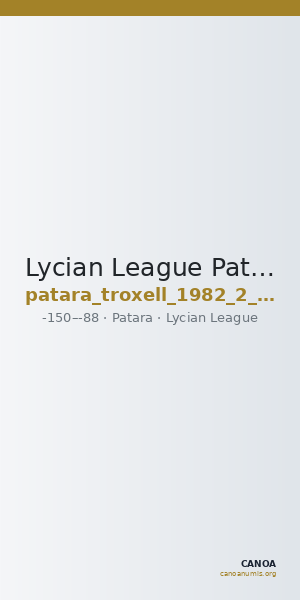 Lycian League Patara Troxell 1982 2.15 — CANOA
