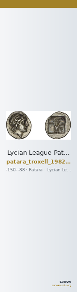 Lycian League Patara Troxell 1982 2.16 — CANOA