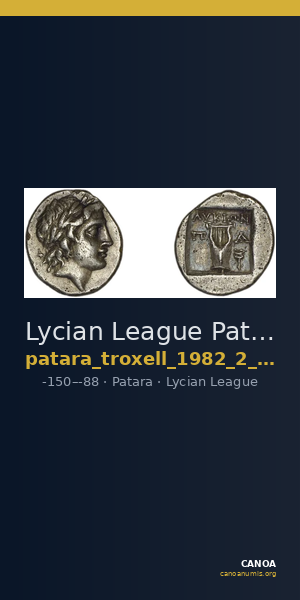 Lycian League Patara Troxell 1982 2.16 — CANOA