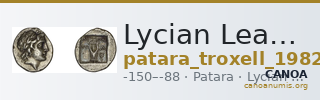 Lycian League Patara Troxell 1982 2.16 — CANOA