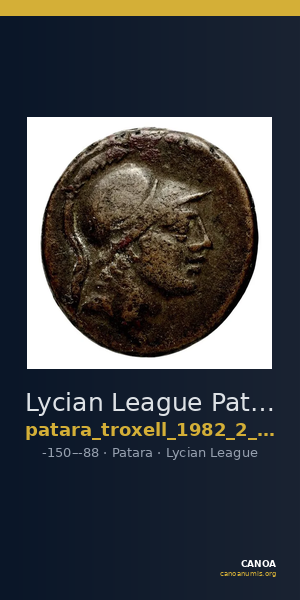 Lycian League Patara Troxell 1982 2.17 — CANOA