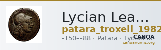 Lycian League Patara Troxell 1982 2.17 — CANOA