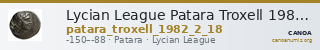 Lycian League Patara Troxell 1982 2.18 — CANOA