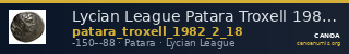 Lycian League Patara Troxell 1982 2.18 — CANOA