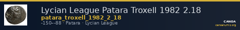 Lycian League Patara Troxell 1982 2.18 — CANOA