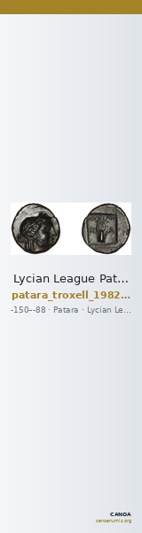 Lycian League Patara Troxell 1982 2.19 — CANOA