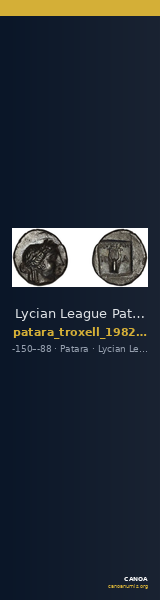Lycian League Patara Troxell 1982 2.19 — CANOA
