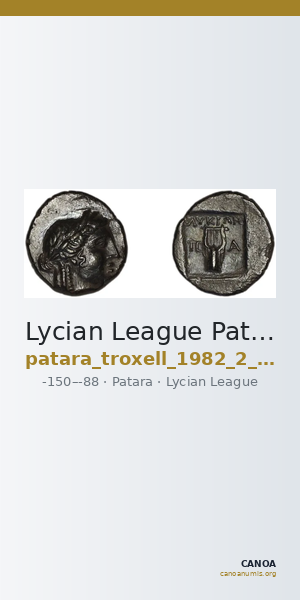 Lycian League Patara Troxell 1982 2.19 — CANOA