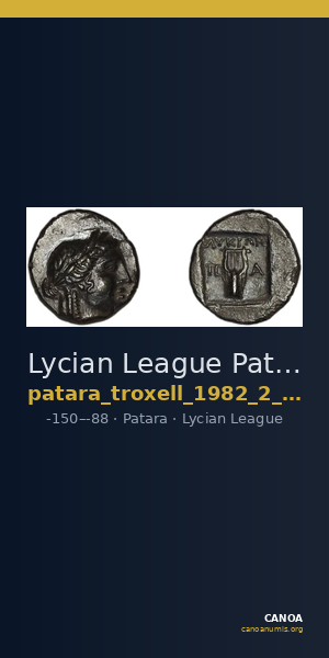 Lycian League Patara Troxell 1982 2.19 — CANOA